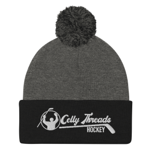 Celly Threads Hockey Pom-Pom Beanie