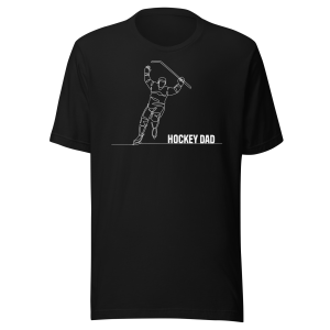 Hockey Dad Line Art Unisex t-shirt