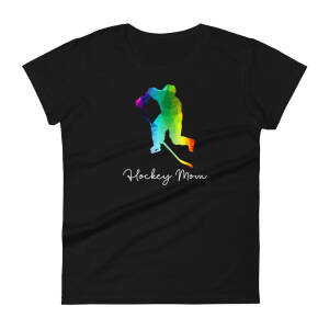 Rainbow Hockey Mom Women's t-shirt