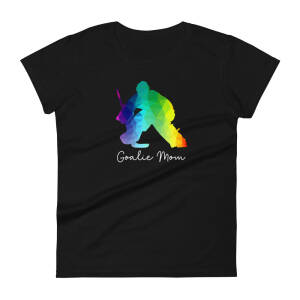 Rainbow Goalie Mom Women's short sleeve t-shirt