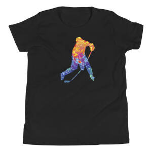 Colorful Hockey Shot Youth T-Shirt