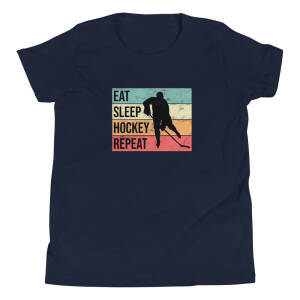 Eat Sleep Hockey Repeat Youth T-Shirt