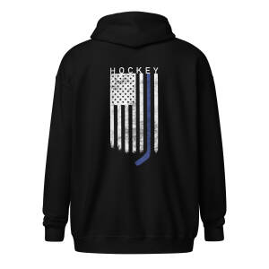 American Flag Hockey Unisex zip hoodie