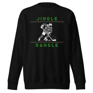 Jingle Dangle Holiday Sweater Style Unisex Sweatshirt
