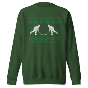 Hockey Holiday Sweater Style Unisex Sweatshirt