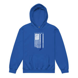 American Flag Hockey Youth hoodie