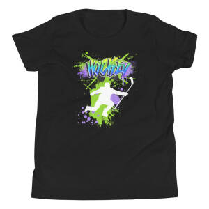 Graffiti Hockey Player Youth T-Shirt