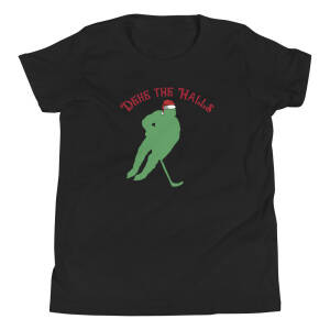 Deke The Halls Hockey Holiday Youth T-Shirt
