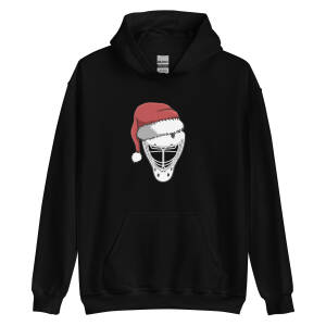 Santa Hat Hockey Goalie Helmet Hoodie