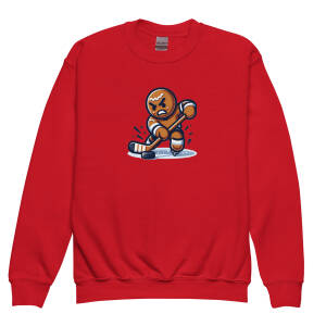 Gingerbread Hockey Player Youth sweatshirt