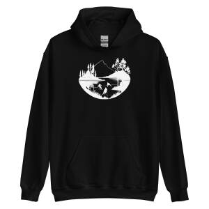 Pond Hockey In Nature Hockey Hoodie